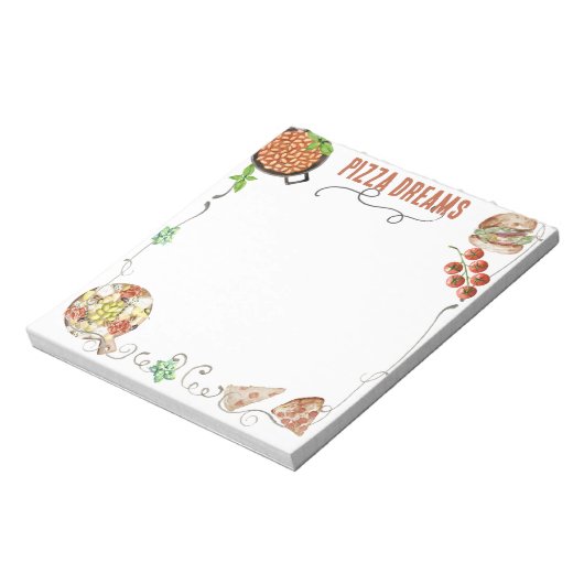 Notes on Pizza Dreams Notitieblok (Linkerzijde)
