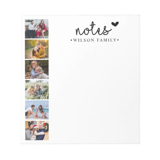 Notes Photo Collage Family Notitieblok (Voorkant)
