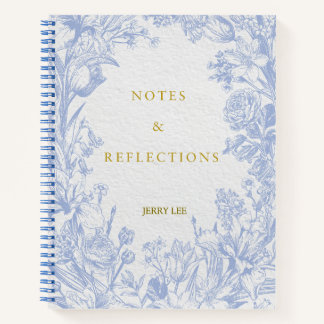 'Notes & Reflections' Personalised Botanical Notitieboek