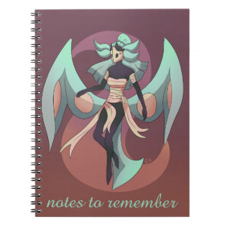 Notes to remember, anime, moth women notitieboek