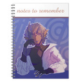 Notes to remember, anime, thinker notitieboek (Voorkant)