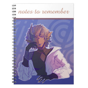 Notes to remember, anime, thinker notitieboek