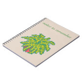 Notes to remember, Fern, varen, pixel art Notitieboek (Linkerzijde)