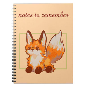 Notes to remember, Fox, vosje Notitieboek