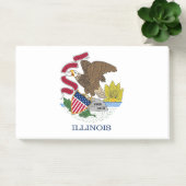 Notes with flag of Illinois, USA (Kantoor)