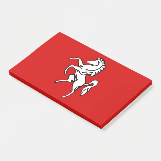 Notes with flag of Kent County, England (Schuin)