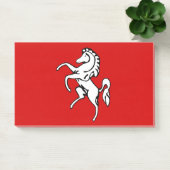 Notes with flag of Kent County, England (Kantoor)