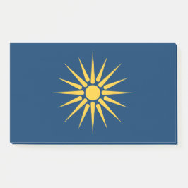 Notes with flag of Macedonia, Greece