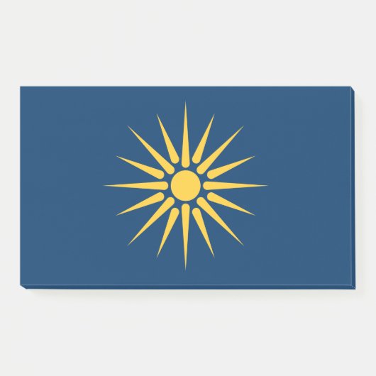 Notes with flag of Macedonia, Greece (Voorkant)