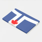 Notes with flag of Toronto, Canada (Schuin)