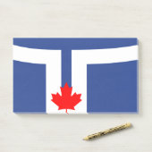 Notes with flag of Toronto, Canada (Op bureau)