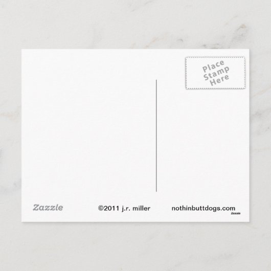 Nothin' Butt A Belgian Christmas Feestdagenkaart (Achterkant)