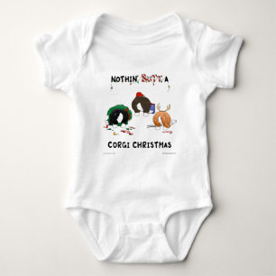 Nothin' Butt A Corgi Kerstmis Romper