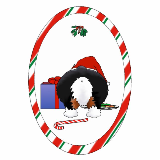 Nothin' Butt A Corgi Kerstversier Fotobeeldje Ornament (Voorkant)