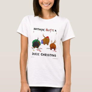 Nothin' Butt a Doxie Kerstmis T-shirt