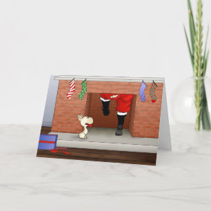 Nothin' Butt a Frenchie Kerstmis Feestdagen Kaart