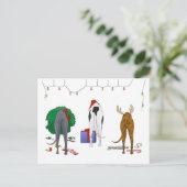 Nothin' Butt A Greyhound Christmas Feestdagenkaart (Staand voorkant)