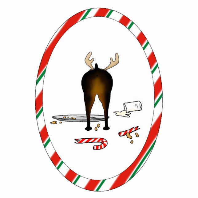 Nothin' Butt a Min Pin Kerstversiering Fotobeeldje Ornament (Voorkant)