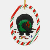 Nothin' Butt a Newfie-kerstversiering Keramisch Ornament (Voorkant)