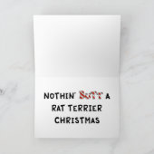 Nothin' Butt A Rat Terrier Christmas Feestdagen Kaart (Binnen)