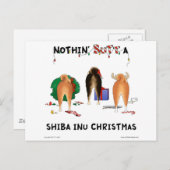Nothin' Butt A Shiba Inu Christmas Feestdagenkaart (Voorkant / Achterkant)