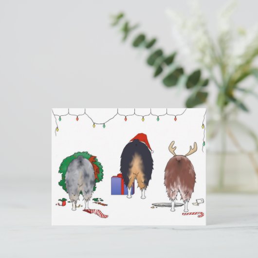 Nothin' Butt an Aussie Kerstmis Feestdagenkaart (Staand voorkant)