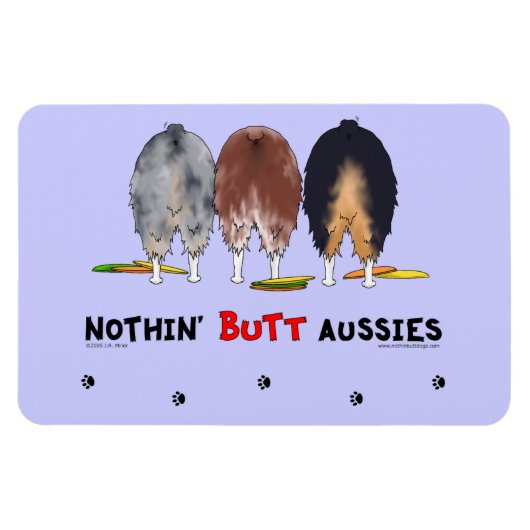 Nothin' Butt Aussies Magneet (Horizontaal)