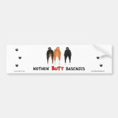 Nothin' Butt Basenjis Bumpersticker (Voorkant)