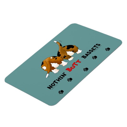 Nothin' Butt Bassets Magneet (Linkerzijde)