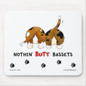 Nothin' Butt Bassets Muismat (Voorkant)
