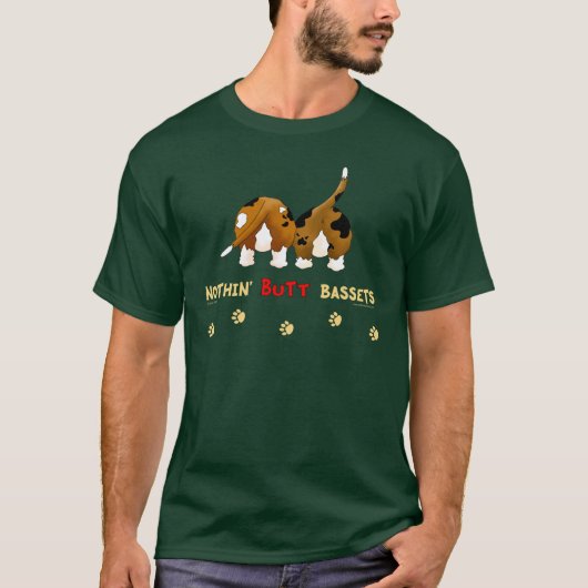 Nothin' Butt Bassets T-shirt (Voorkant)