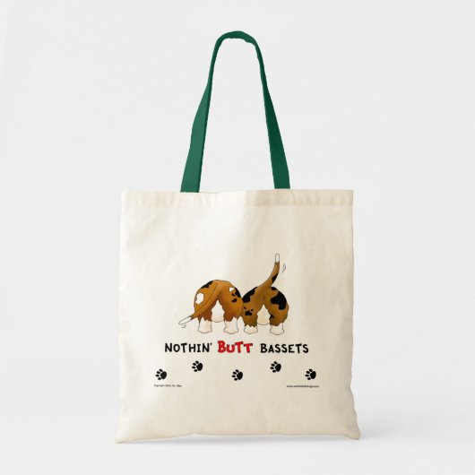 Nothin' Butt Bassets Tote Bag (Voorkant)