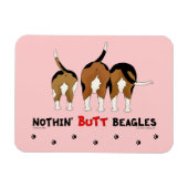 Nothin' Butt Beagles Magneet (Horizontaal)