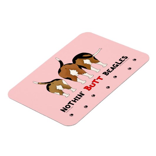 Nothin' Butt Beagles Magneet (Linkerzijde)