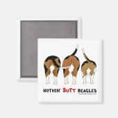 Nothin' Butt Beagles Magneet (Voorkant / Achterkant)