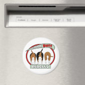 Nothin' Butt Beagles Magnet (Insitu (Vaatwasser))
