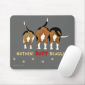 Nothin' Butt Beagles Mousepad Muismat (Met muis)