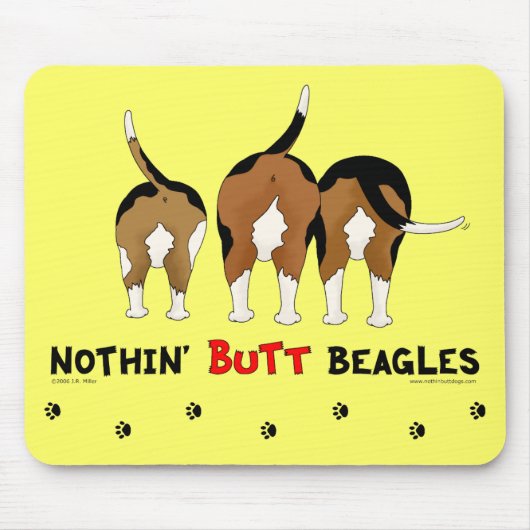 Nothin' Butt Beagles Muismat (Voorkant)