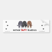Nothin' Butt Beardies Bumpersticker (Voorkant)