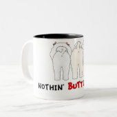 Nothin' Butt Bichons Tweekleurige Koffiemok (Voorkant links)