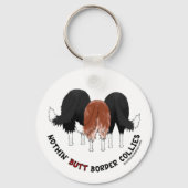 Nothin' Butt Border Collies Sleutelhanger (Voorkant)