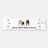 Nothin' Butt Bull Terriers Bumpersticker (Voorkant)