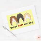 Nothin' Butt Bulldogs Rechthoekige Sticker (Envelop)