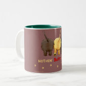 Nothin' Butt Cairns Tweekleurige Koffiemok (Voorkant links)