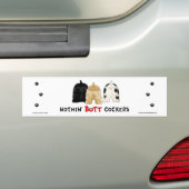 Nothin' Butt Cockers Bumpersticker (Op auto)
