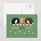 Nothin' Butt Corgis Briefkaarten (Voorkant / Achterkant)