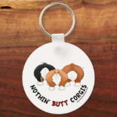 Nothin' Butt Corgis Sleutelhanger (Voorkant)
