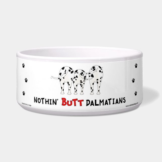 Nothin' Butt Dalmatians Voerbakje (Voorkant)