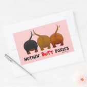 Nothin' Butt Doxies Rechthoekige Sticker (Envelop)