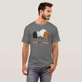 Nothin' Butt Herding Dark Shirt - Shelties (Voorkant volledig)